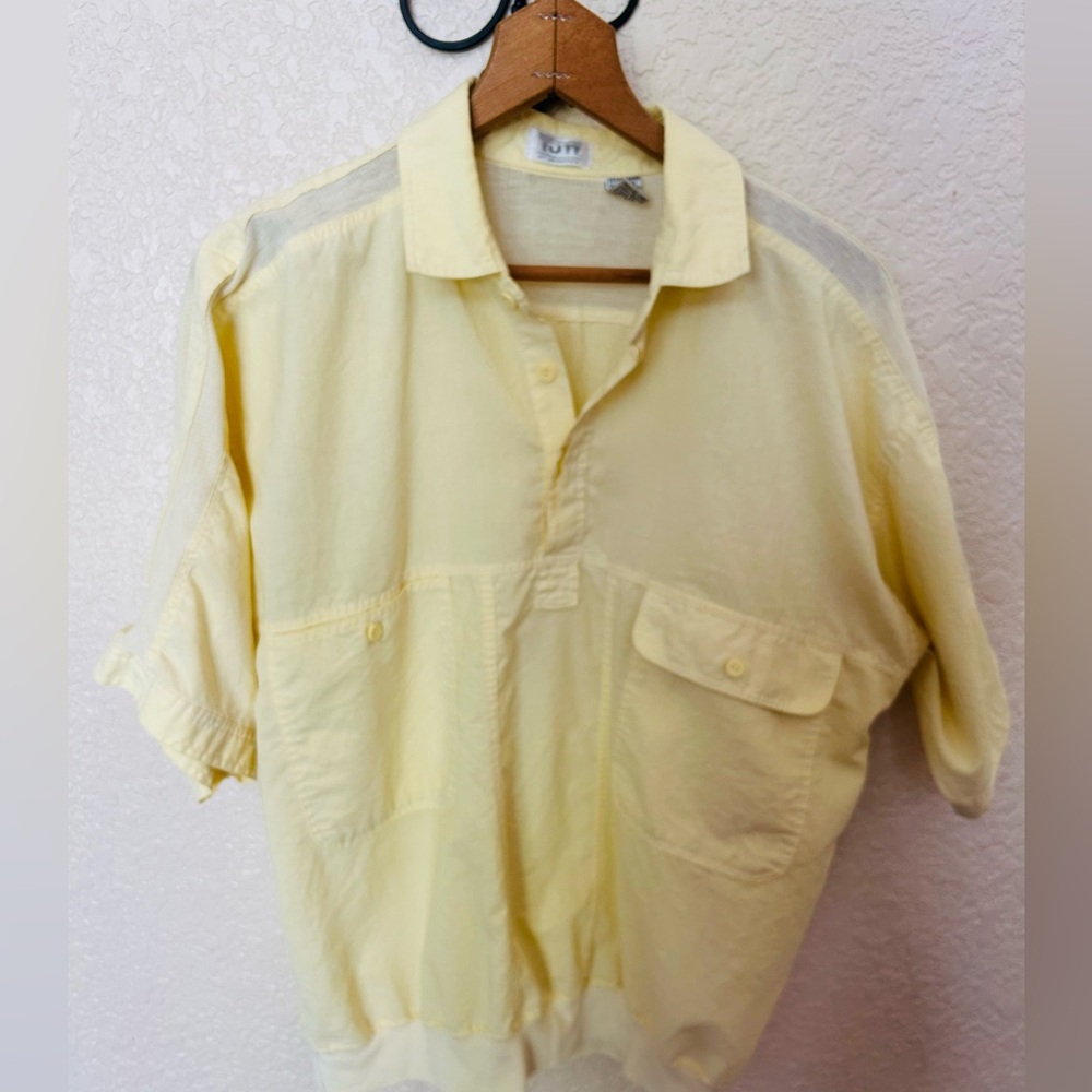Men's Yellow Short Sleeve shirt